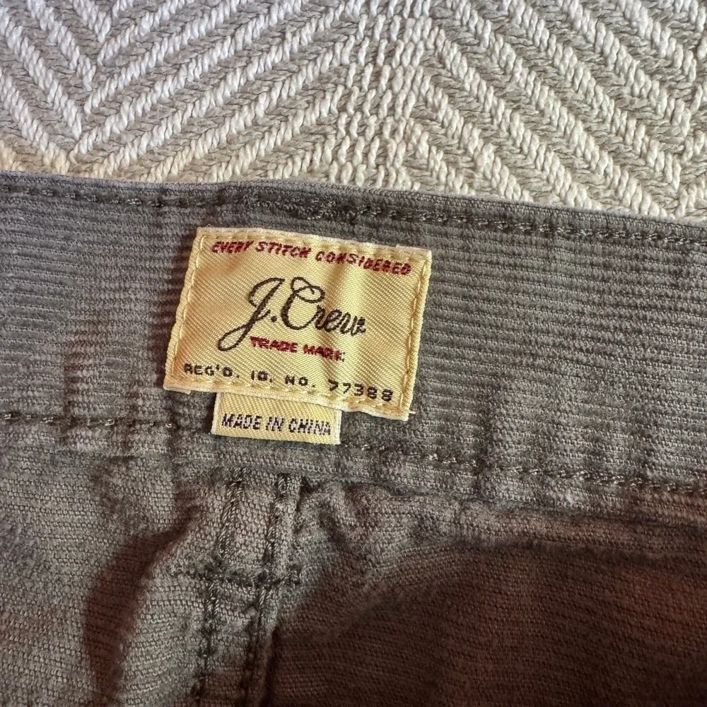 Men's J Crew Corduroy Slim Fit Style 484 Pants,‎ Gray, Size 32x32